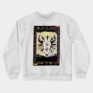 Tribal Painted Skull Crewneck Sweatshirt